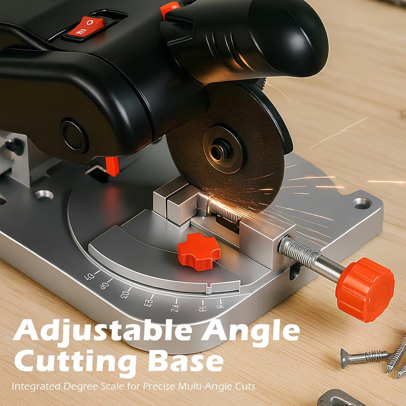 Mefape Mini Miter Saw Electric Power Table Saw Benchtop Cut-Off Chop Saw, DIY Cutting Tools for Crafts Miniatures Metal Wood Cutter, Cuts 1/2"Max Tall Max 45 Degree - Image 3